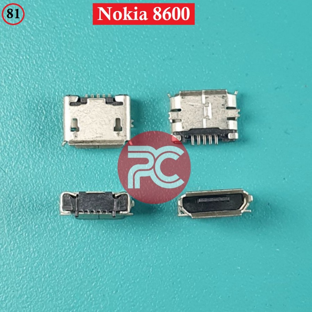 Konektor Cas Nokia 8600 Conecctor Charger 5 PIN Universal USB Micro