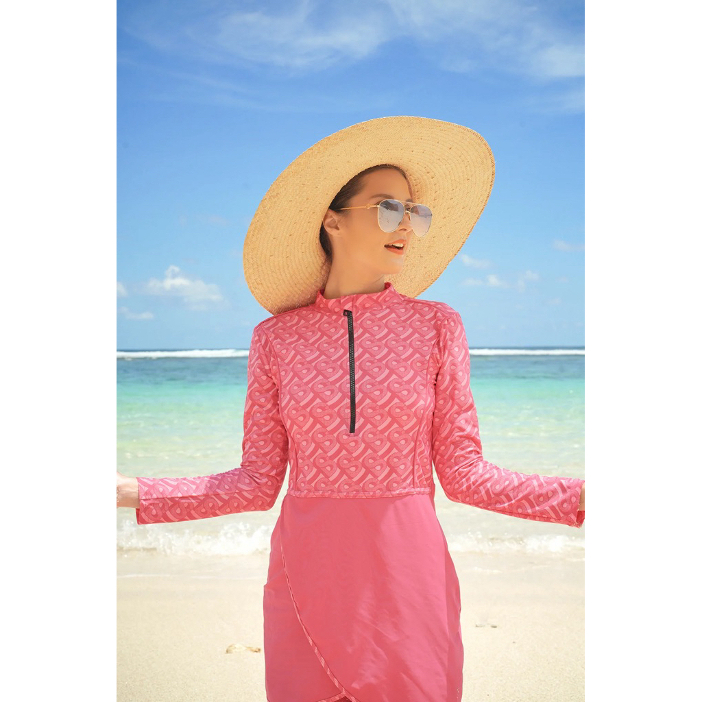 BAJU Buttonscarves renang bimu swimsuit / Klamby / Benang Jarum Sale