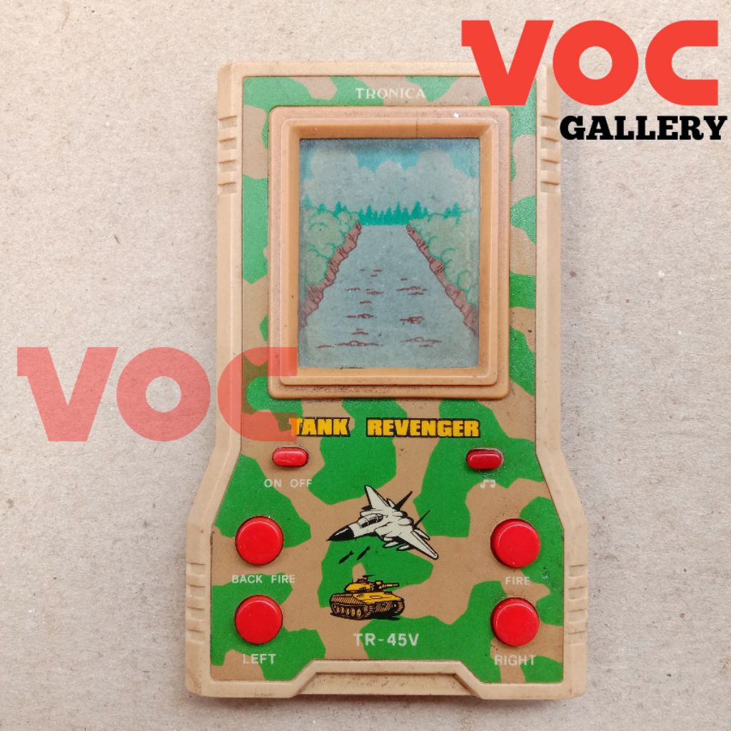 Mainan Gimbot Game Watch Tronica Tank Revenger TR-45V keluaran tahun 1990-an Rare Jadul Antik Antiqu
