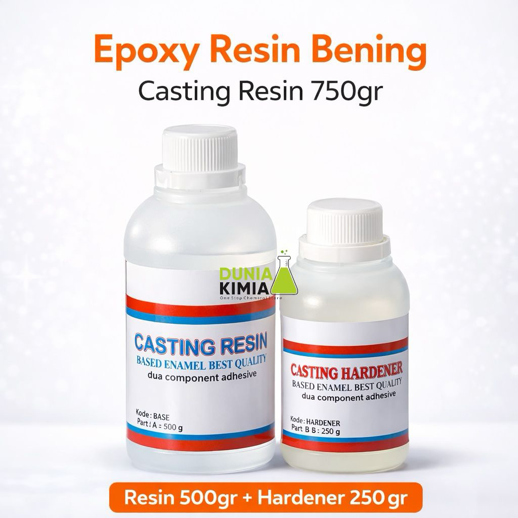 Epoxy Resin Bening - Casting Resin 750 gram - Resin Table Top  - Resin Meja Kayu