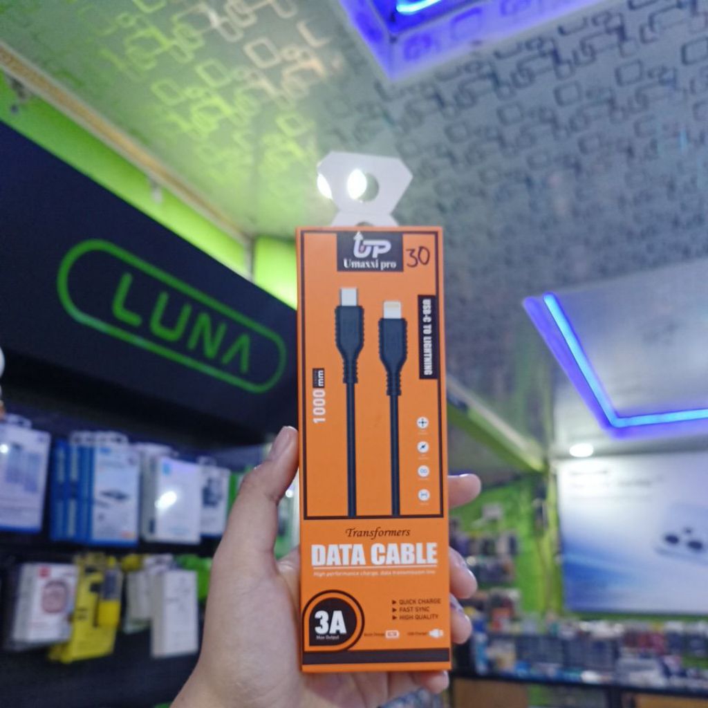 Kabel Data Type C to Lightning Umaxxi pro
