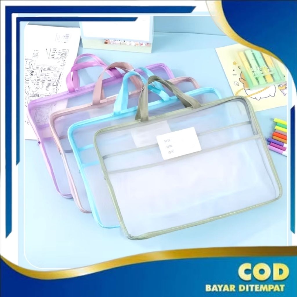Tas Dokumen A4 Besar Map Dokumen File Folder Kapasitas Besar Tas Penyimpanan Serbaguna ST005