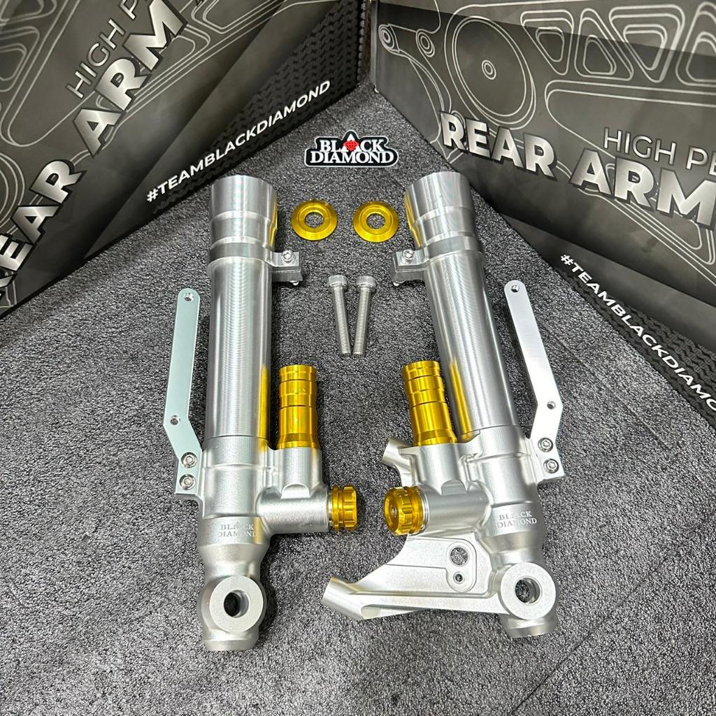 BOTTOM SHOCK DEPAN BLACK DIAMOND FOR YAMAHA XMAX NEW/ XMAX OLD Picth 100MM OIGINAL PRODUK BEST QUALI