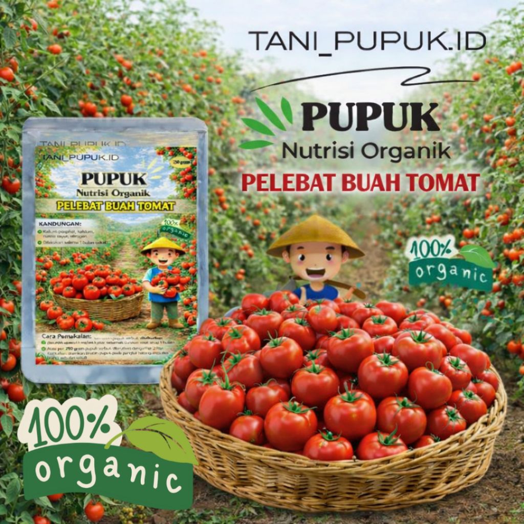 Pupuk booster buah tomat pupuk pelebat buah tomat