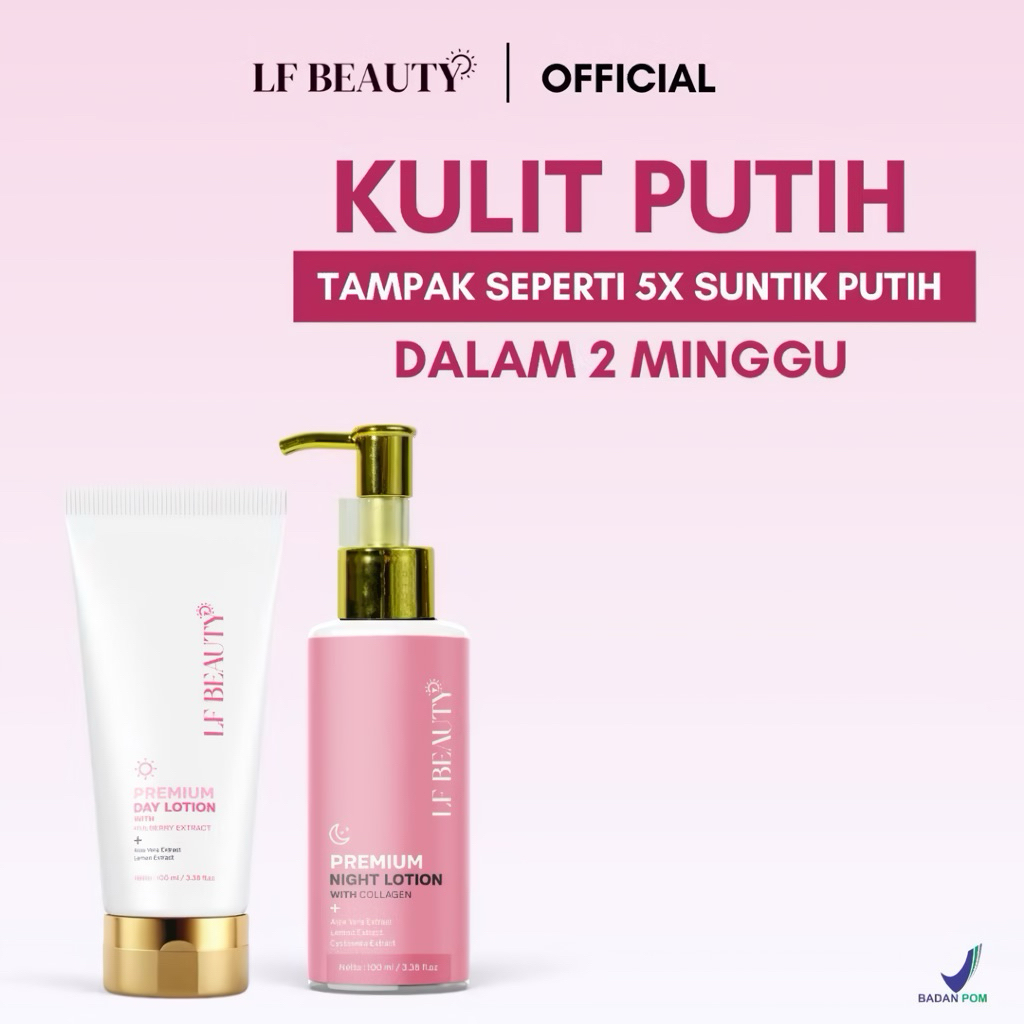 LF BEAUTY Lotion Whitening Premium | Body Lotion Pemutih Badan | Handbody Mencerahkan Kulit Ampuh BP