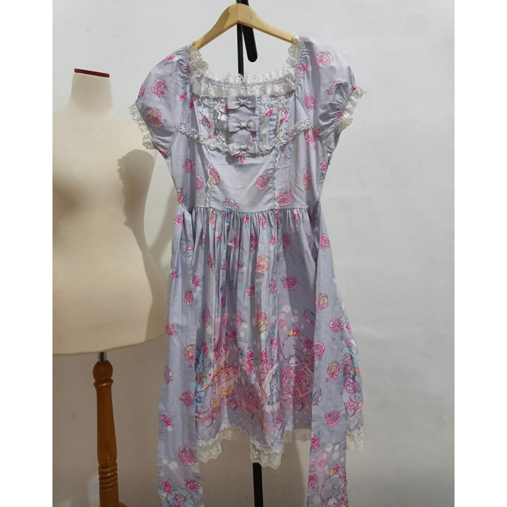 bodyline purple lolita pink cute Japanese jiraikei landmine girls gothic dress black kawaii lolita r