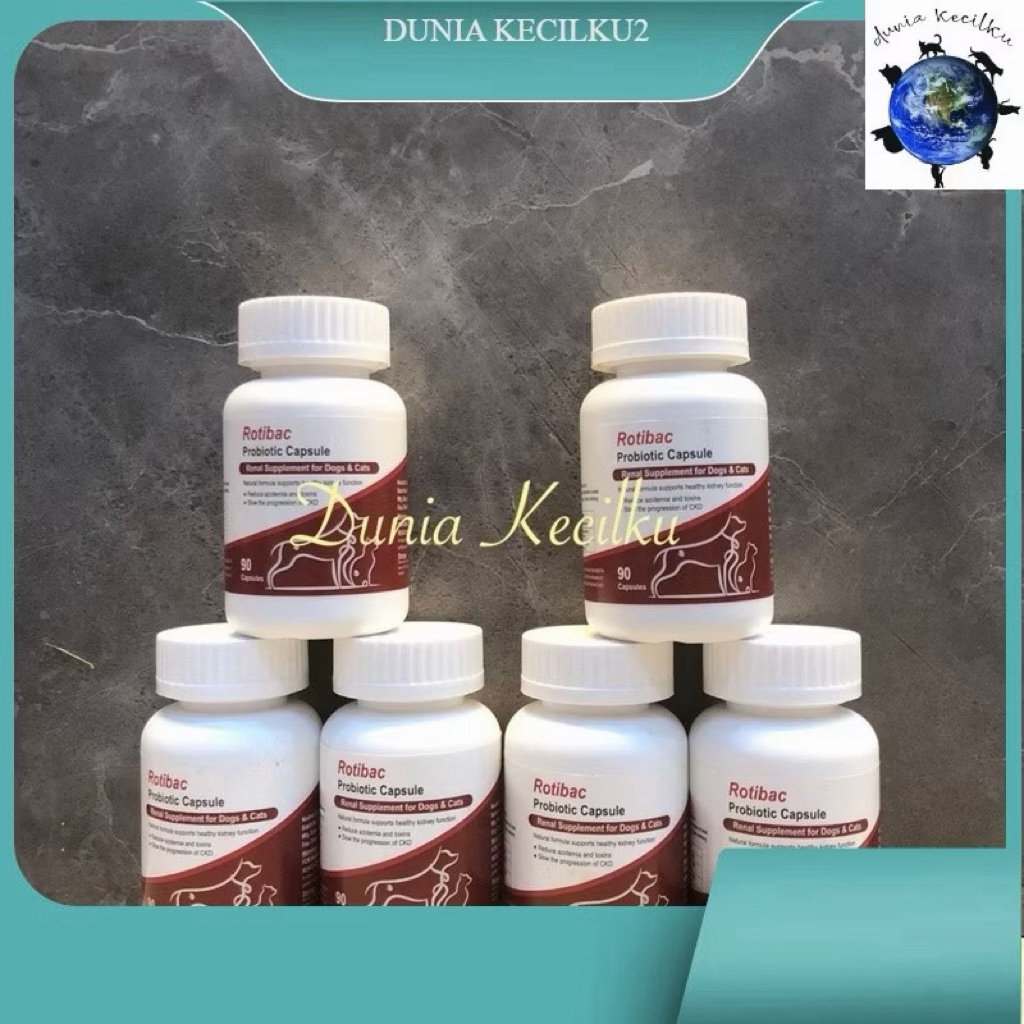 Rotibac Probiotic Kapsul Suplemen Renal / Kidney / Ginjal Kucing Anjing (10 KAPSUL)