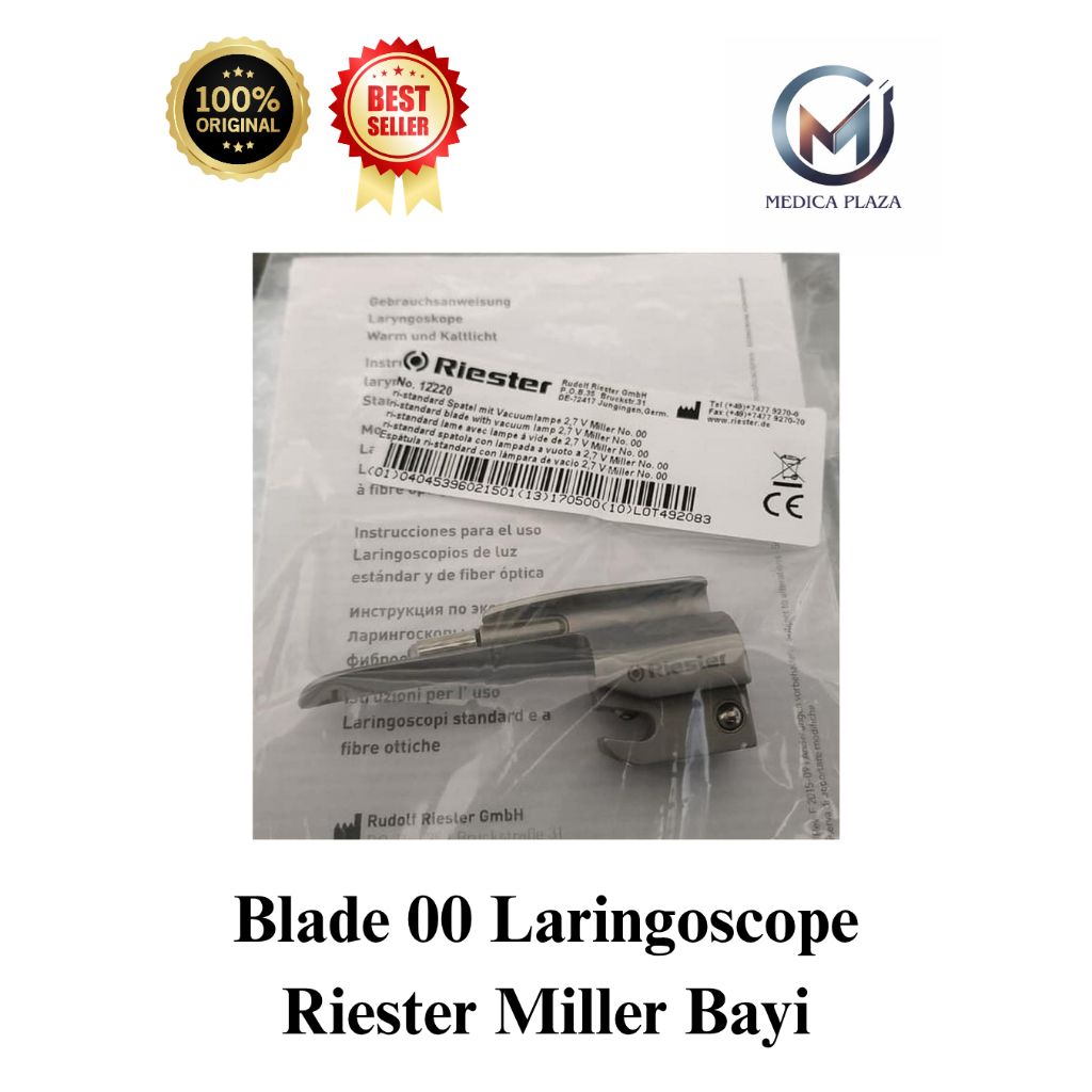 Blade 00 Laringoscope Riester Miller Bayi