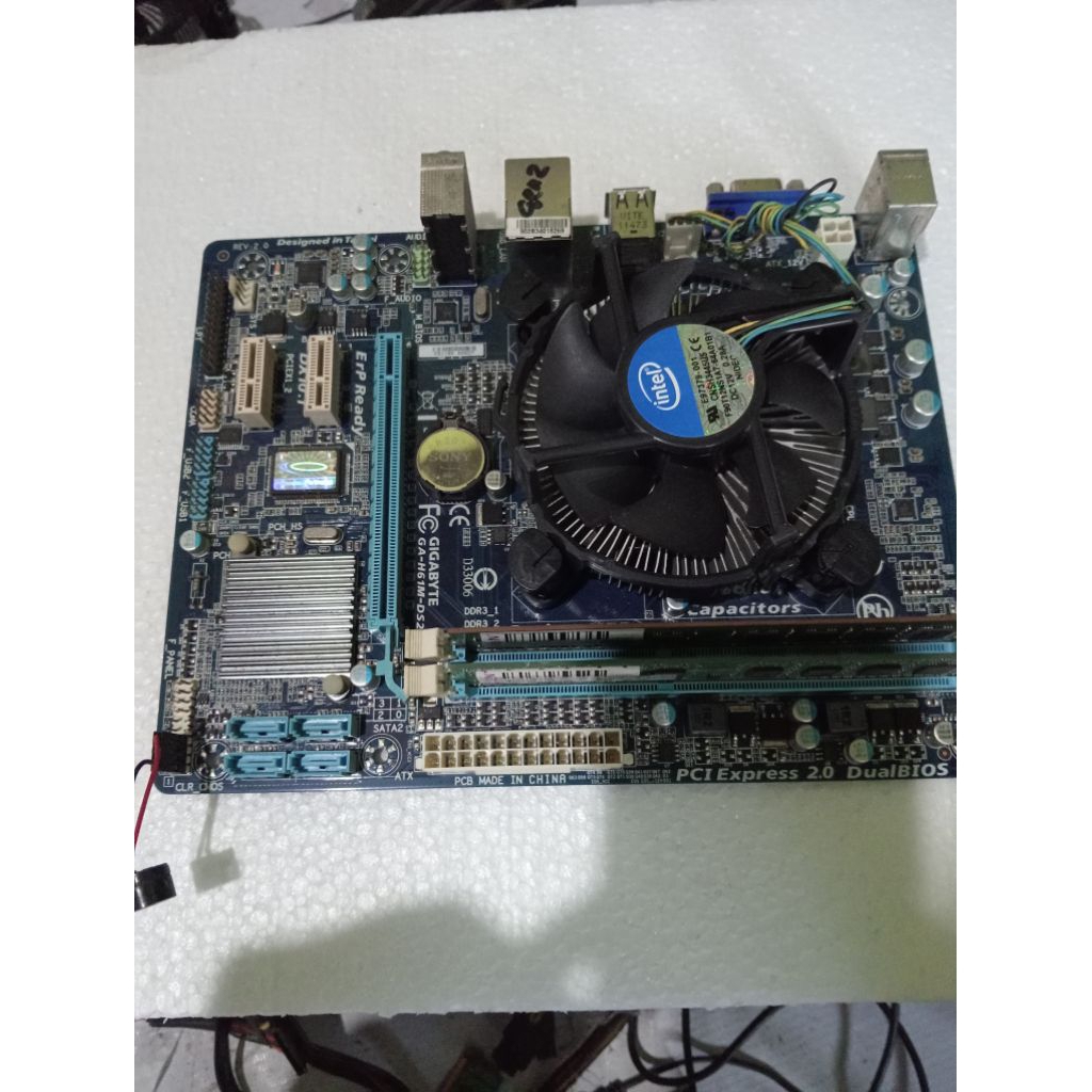 Mobo H61 + prosesor i3 gen2 Ram 4gb