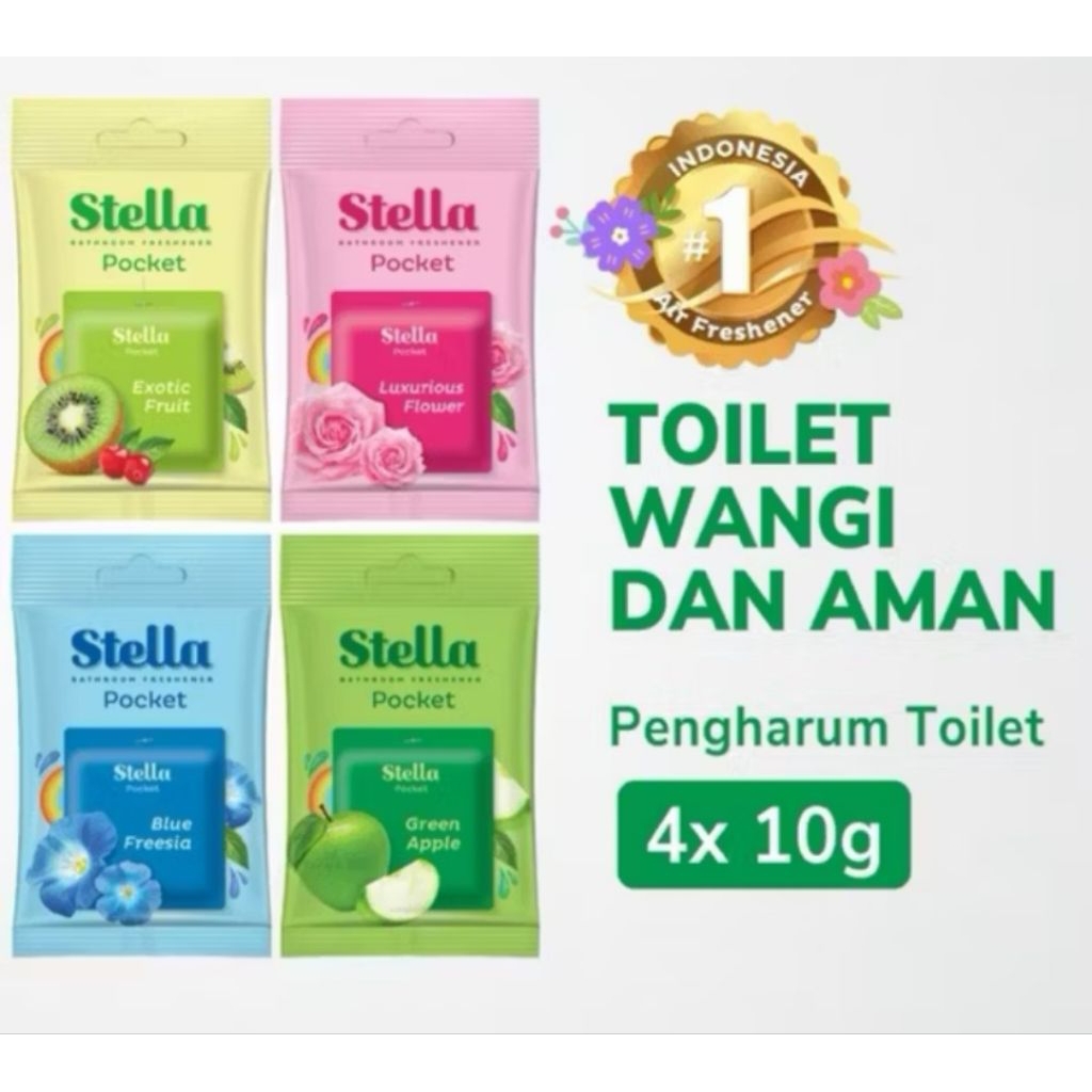 4 pcs random - Stella pengharum kamar mandi gantung