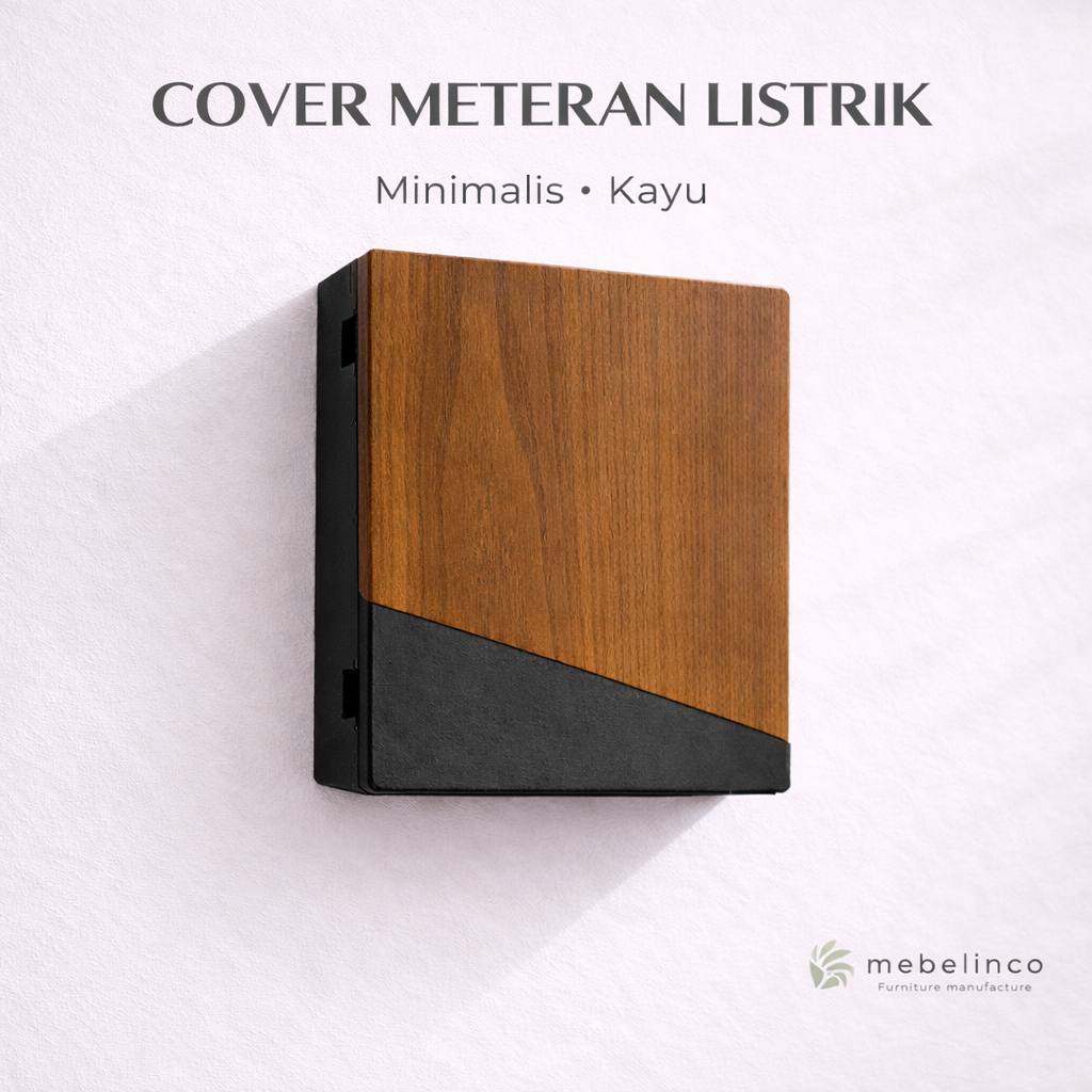 Cover meteran listrik prabayar / token penutup meteran listrik minimalis  modern - penutup meteran l