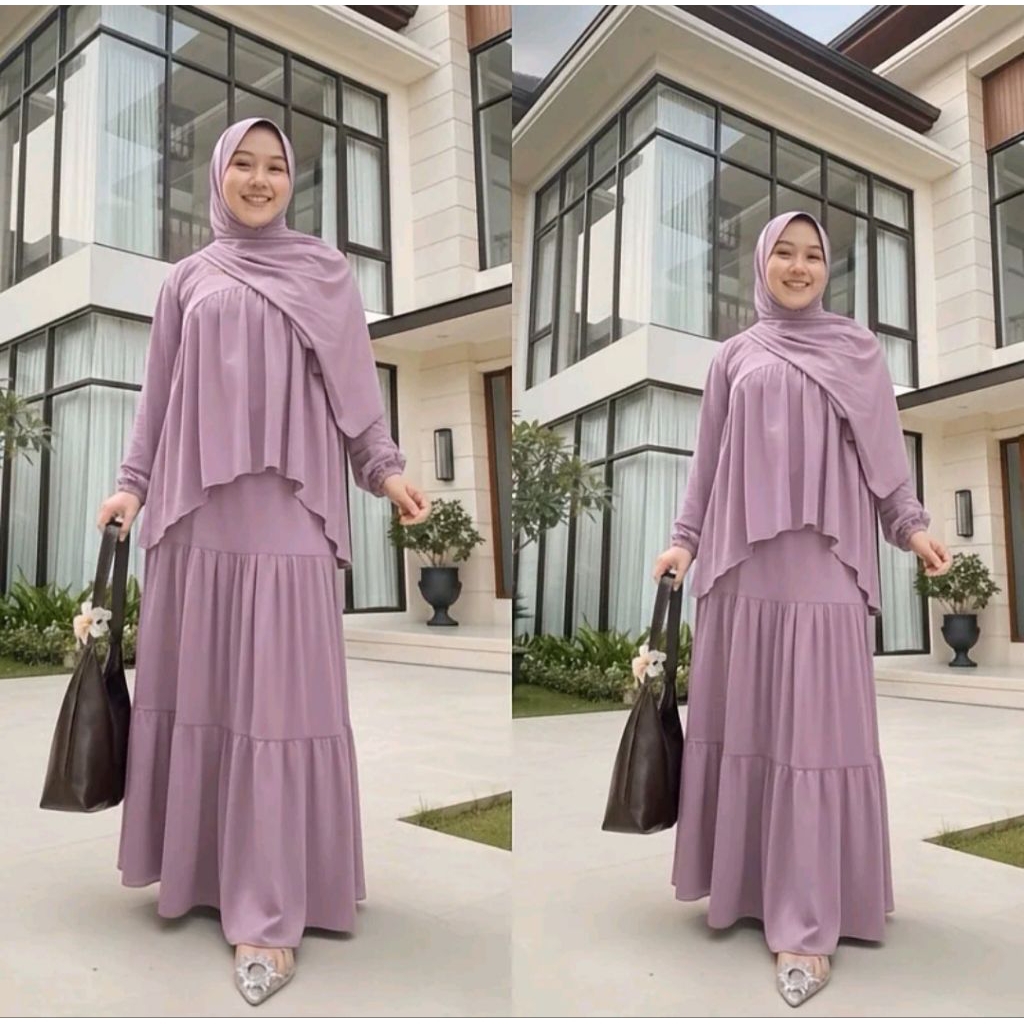 SET ROK ANDIN BUSUI JERSEY PREMIUM (FREE HIJAB PASHMINA)