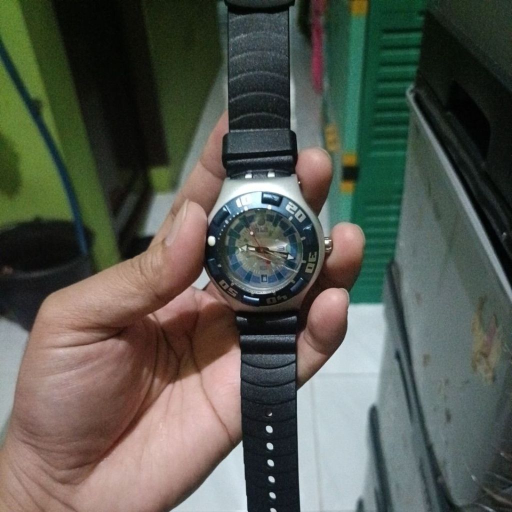 Swatch irony scuba 200 alumunium