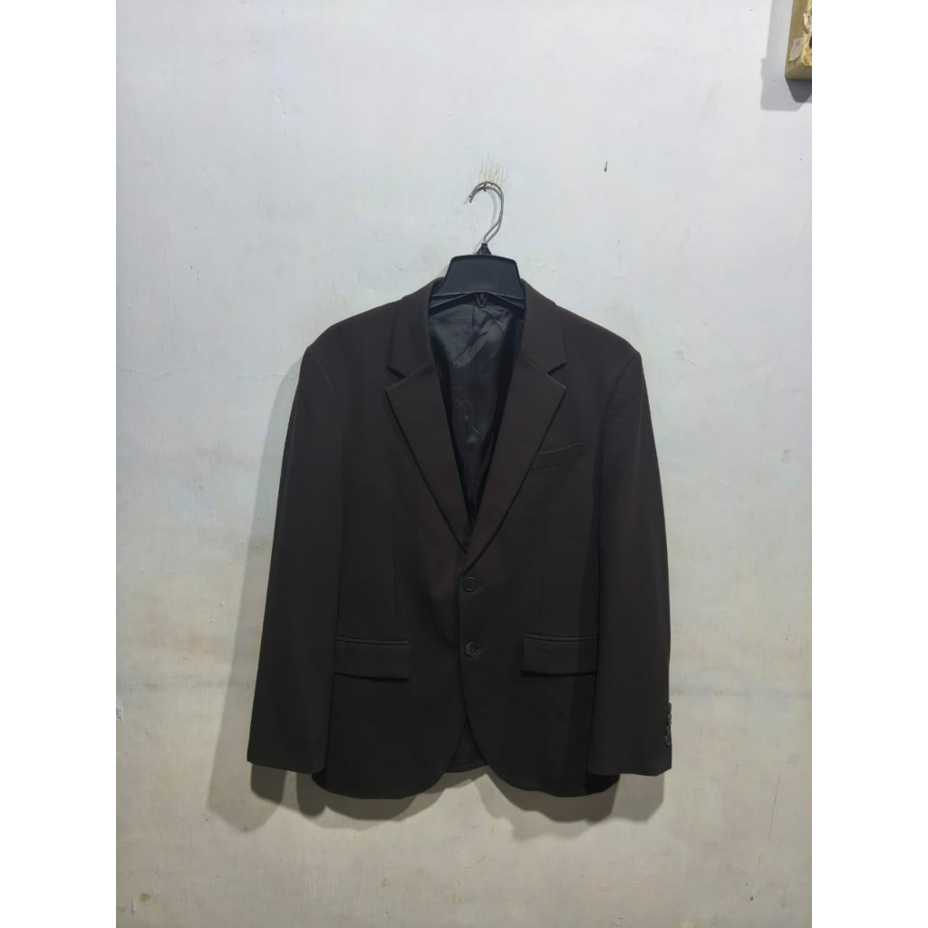 MUSINSA STANDART DARK BROWN BLAZER PRIA SZ M  | Blazer Abstrak Pria | Jas Blazer Branded | Jas Nikah