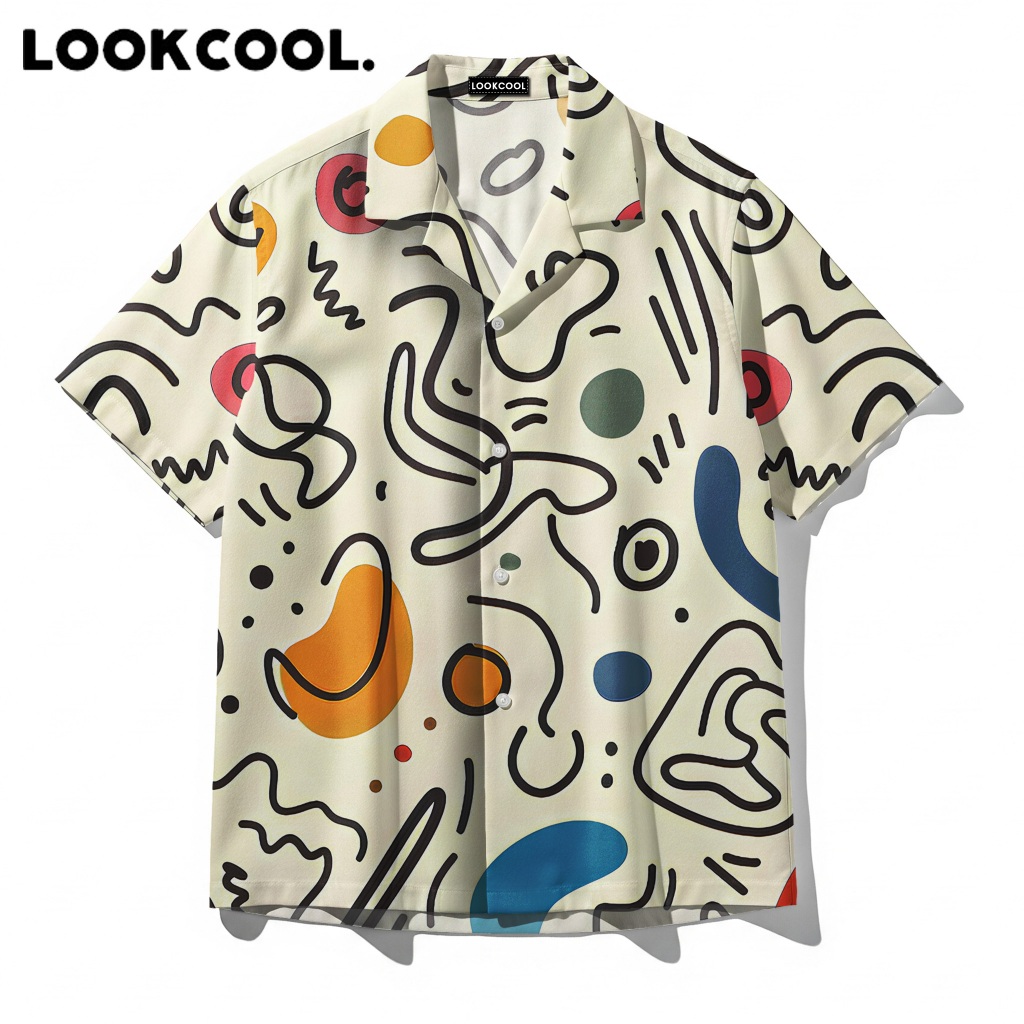 LOOKCOOL Kemeja Sea Turtle Dark Navy Gold