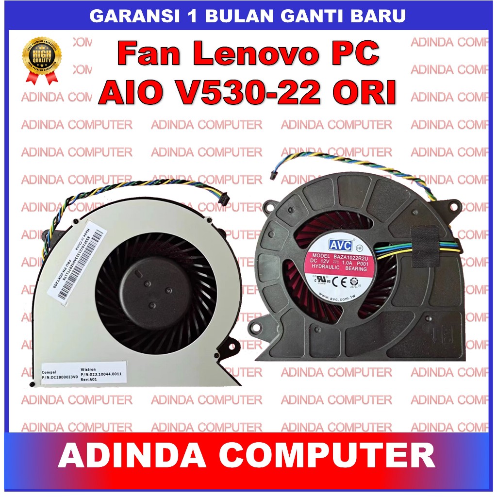 Fan Lenovo PC AIO V530-22 S5350 S3150 0KT209 V310Z Y910-27 520-22 ORI