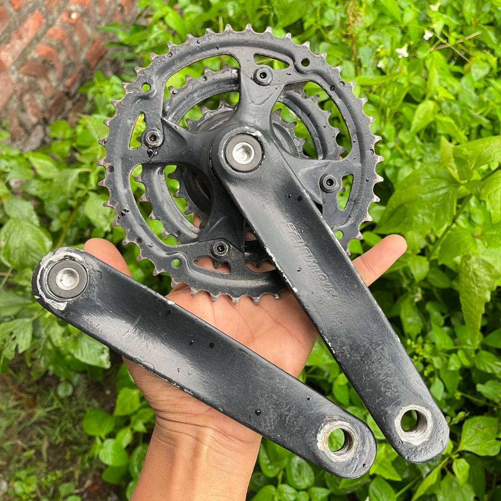 Crank set piringan tumpuk triple SR Suntour sepeda mtb federal komuter 22-32-42T