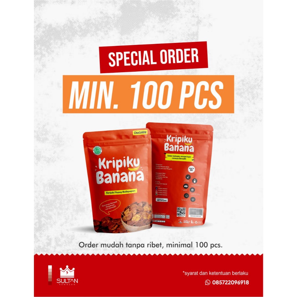 Sultan Kemasan - Cetak Sample Kemasan Standing Pouch Custom (Minimal 100 Pcs)