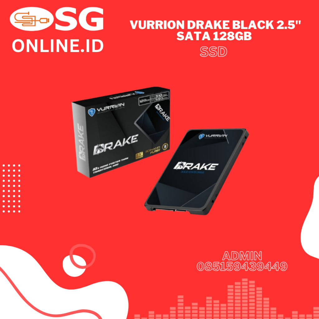 SSD SATA / SSD VURRION - VURRION 2,5'' SATA DRAKE SATA 128GB | 256GB | 512GB