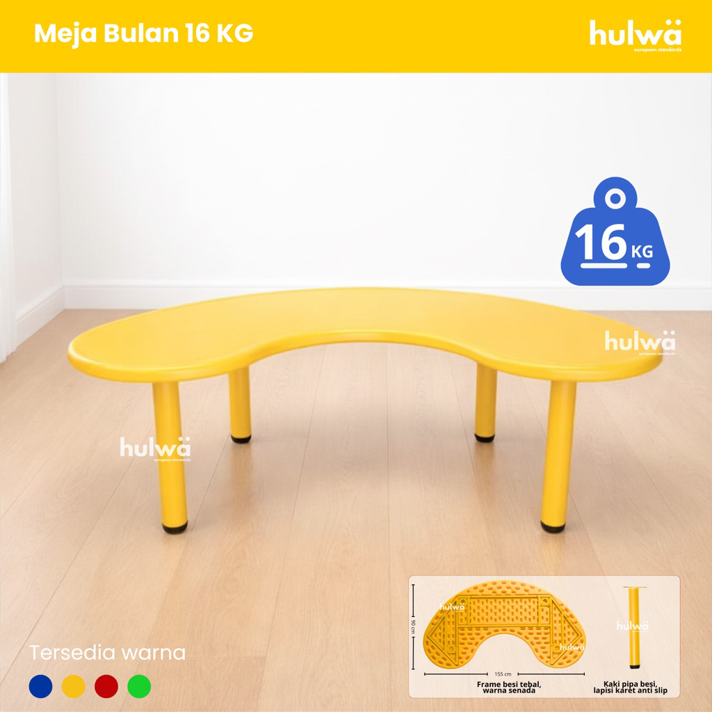 Meja Anak Bulan Moon | Meja Anak | Meja Anak TK | Meja Anak Warna Warni kaki besi Meja Saja