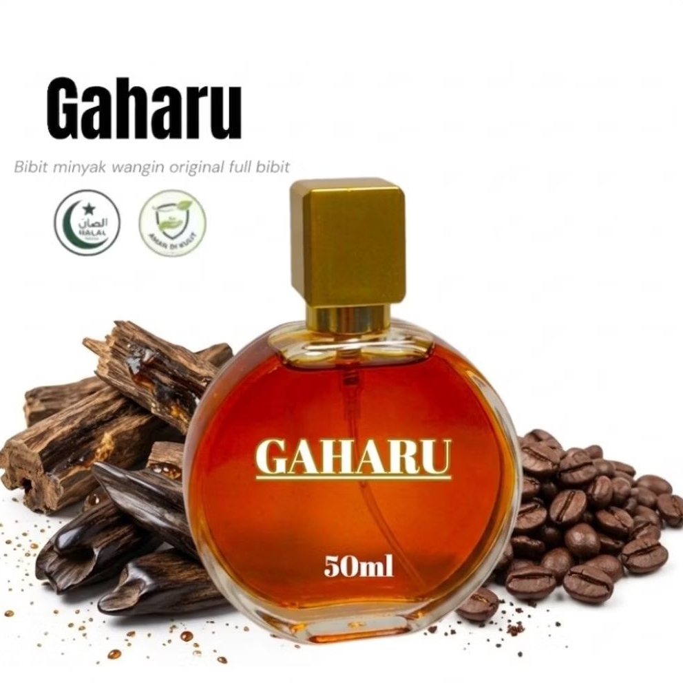 (50ML) Minyak wangi Gaharu | parfum gaharu non campuran full bibit original