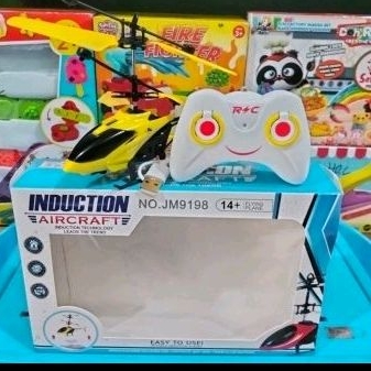 *Mainan Anak Helikopter Induction remote control + charger | No.JM9198