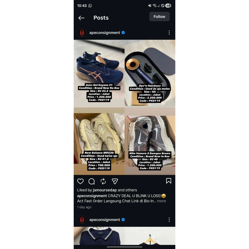 dyson hairdryer bekas