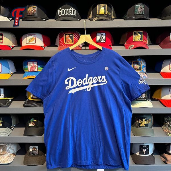 Kaos Nike LA Dodgers #18 Yamamoto Blue Tee