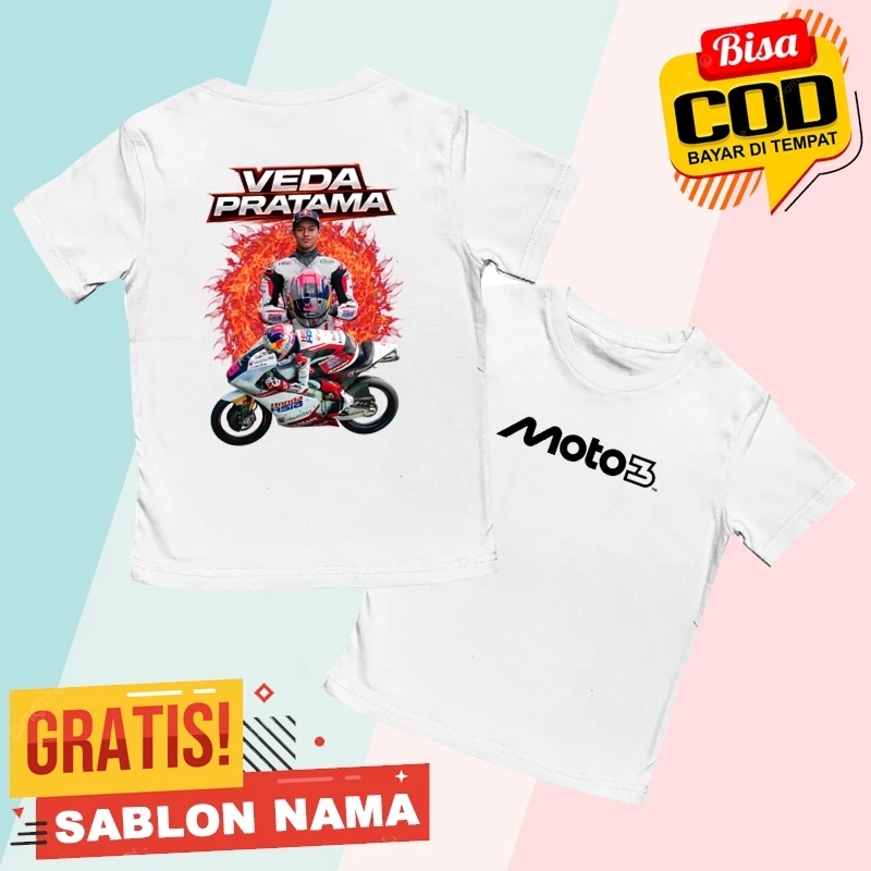 Kaos Anak Veda Ega Pratama Motogp Moto3 Kaos Veda Pratama Moto3