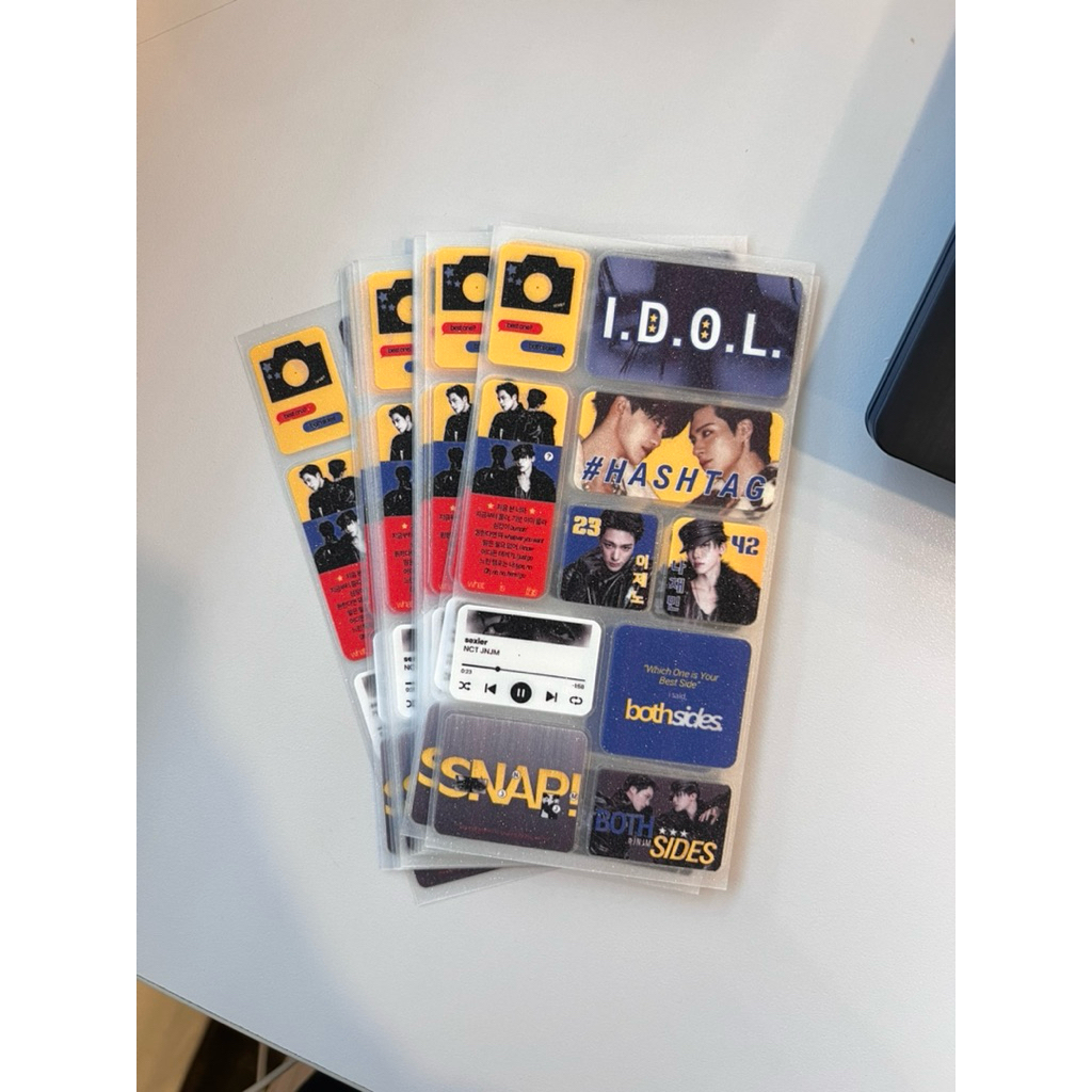 BOTHSIDES Sticker sheet; Sticker UV glitter; jeno jaemin; deco sticker aesthetic