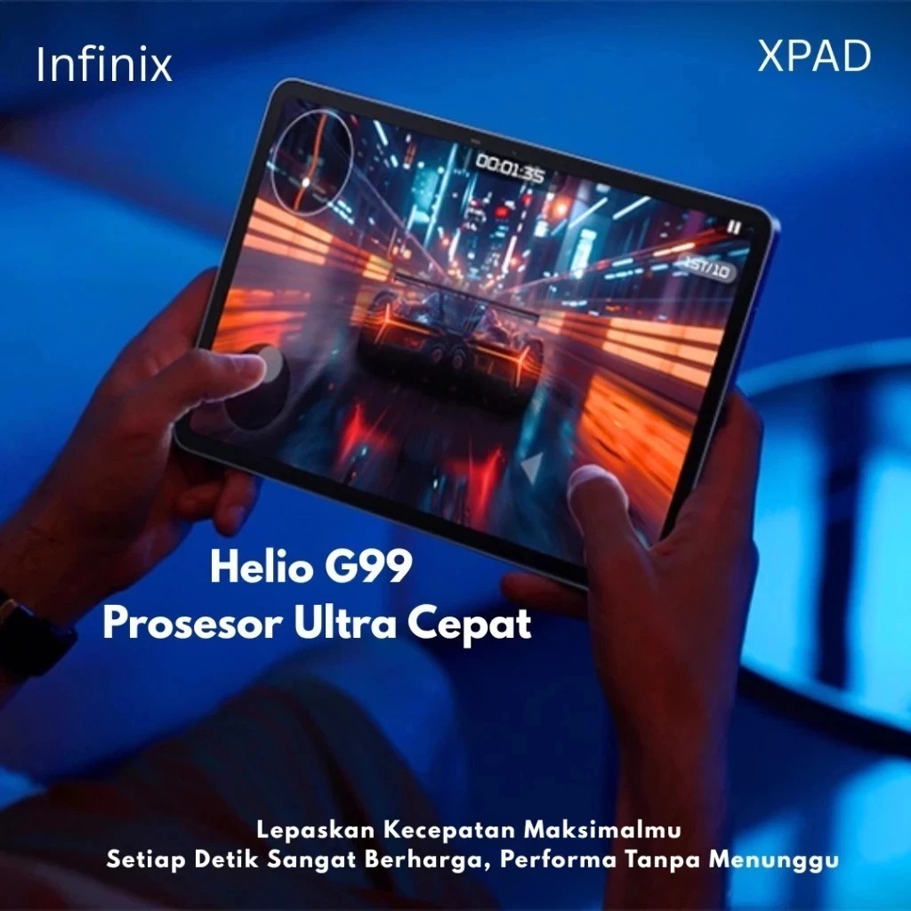 Infinix XPad Tablet 12GB RAM 512GB ROM – Garansi Resmi, Performa Cepat, Layar Besar
