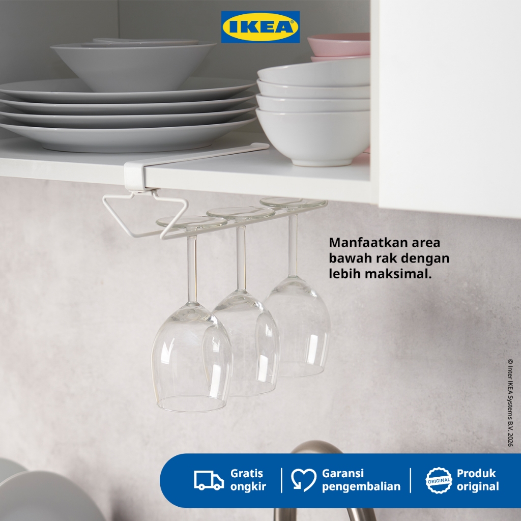 IKEA PALYCKE Penjepit Rak Serbaguna Dengan Klip