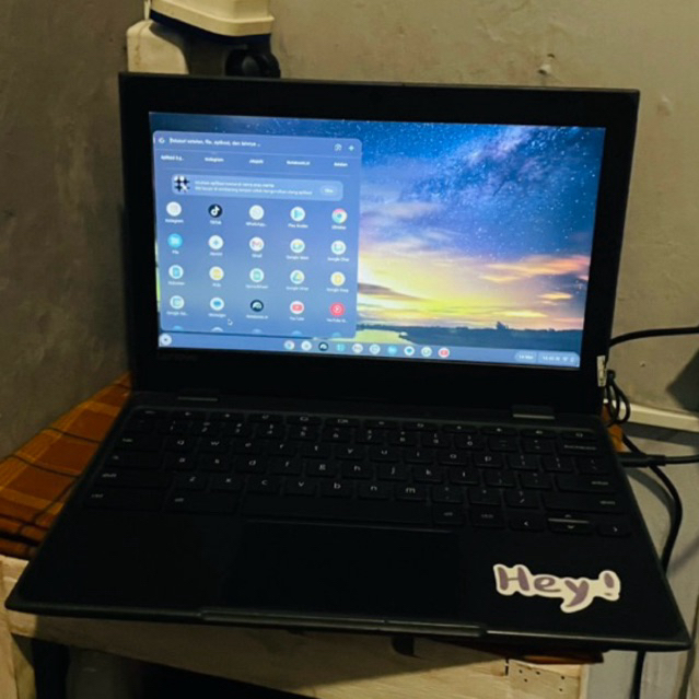 Jual Laptop bekas Sekolah Lenovo Chromebook 100e Sim dan Ringan Layar 11 Inch Super Murah