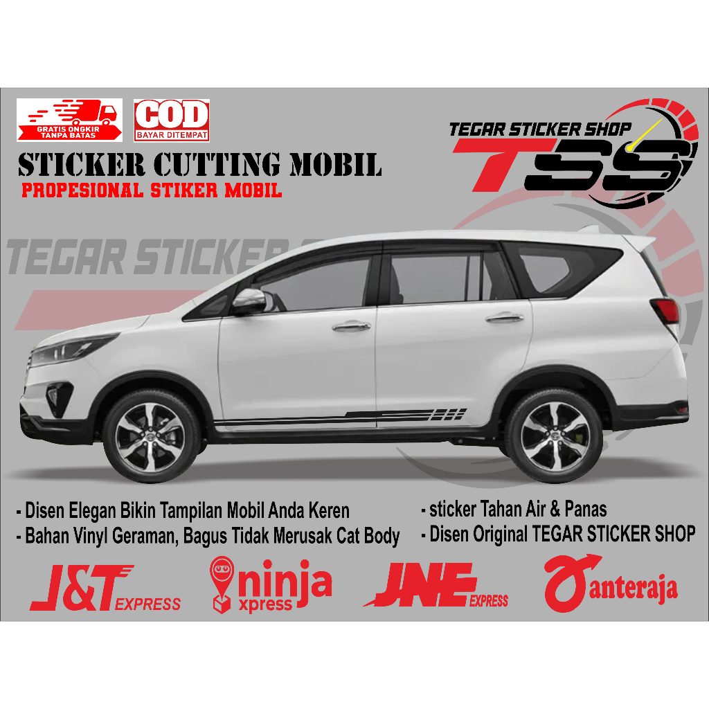 sticker mobil innova sticker mobil toyota innova stiker mobil innova keren stiker variasi body mobil