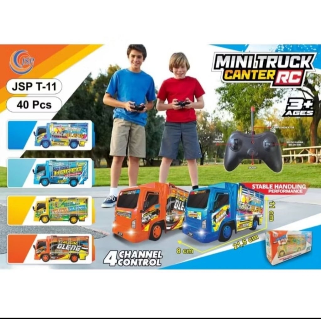 Mainan Rc Basuri Truck Oleng Mainan Mobil Remote Bus Basuri Truk Oleng 2,4 Ghz T-11