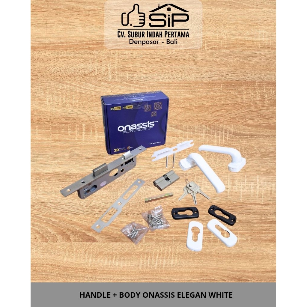 HANDLE + BODY ONASSIS ELEGAN WHITE/BLACK