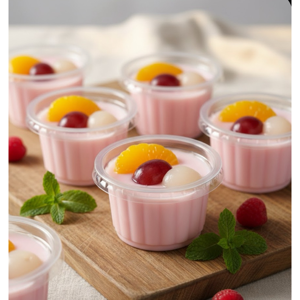 Yong Puding Homemade Puding Susu Lembut Tanpa Pengawet Dessert Cup Fresh