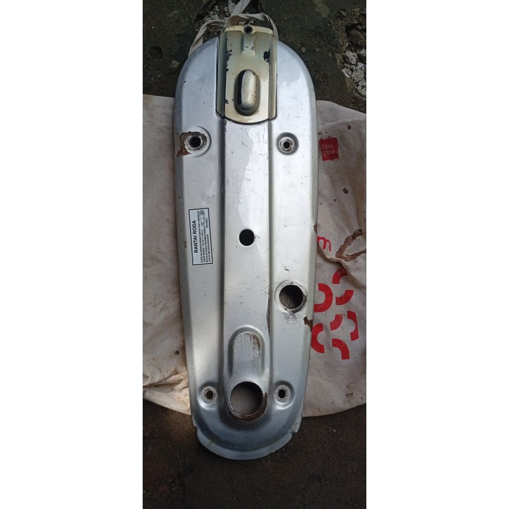 ketengkas penutup rantai suzuki rc 80 rc 100 DK spirit khusus swing arm gepeng bulat