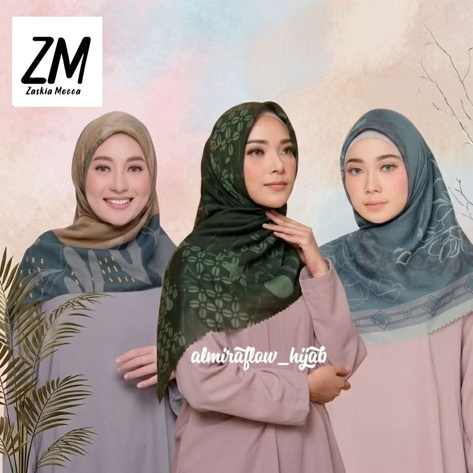 ORIGINAL HIJAB Square ZM Zaskia Mecca Stok Lama Tanpa Kemasan (lost Pack)