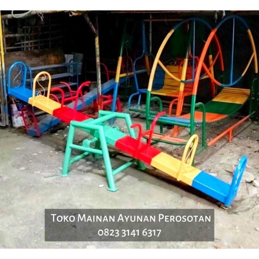 Jungkat - Jungkit - Jungkitan - Spring Rider - Playground Jungkat Jungkit - Playground Jungkitan - M