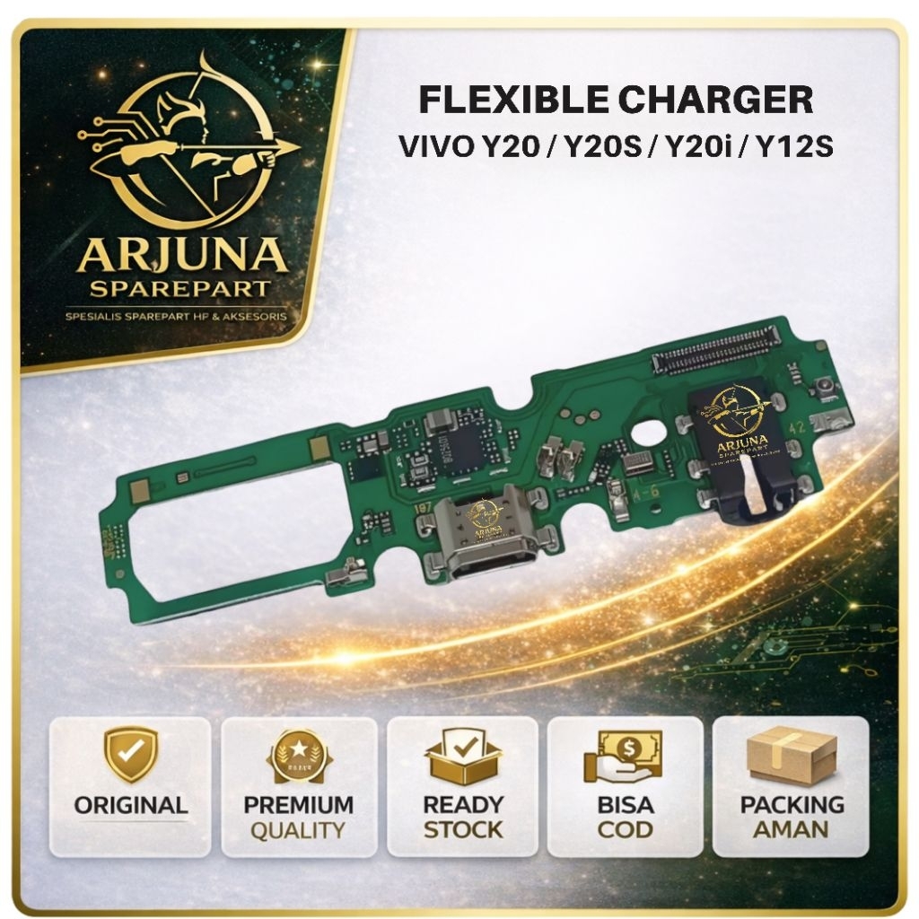 Flexible Charger Vivo Y20 Vivo Y20S Vivo Y20i Y12S Original Casan Bergaransi