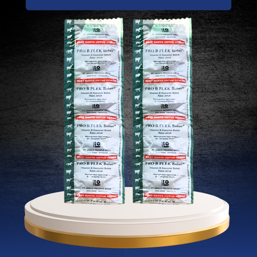 PRO B PLEX 5 BOLUS (1 BLISTER) - Vitamin B Komplek Untuk Hewan