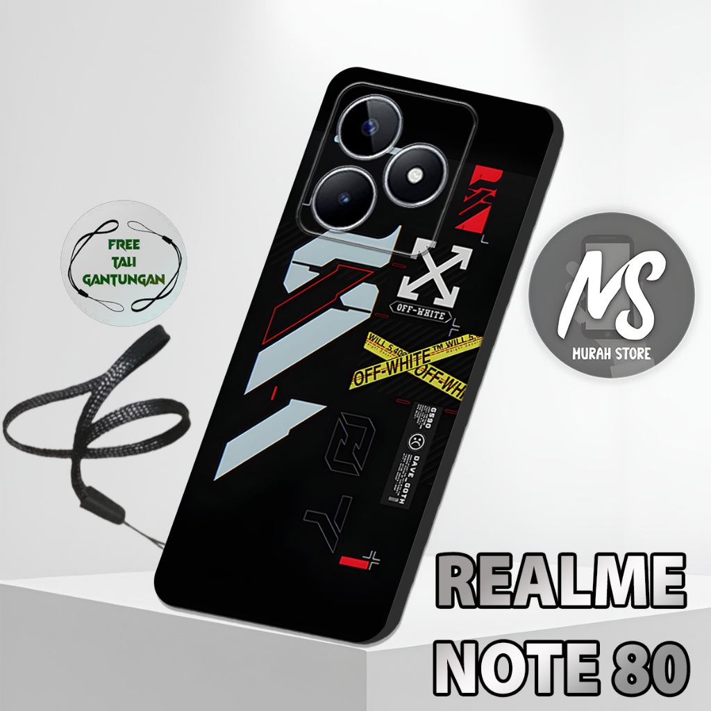 MS20 / Softcase Karet  REALME NOTE 80 + TALI GANTUNGAN HP / Motif Cowok / Case Hp REALME NOTE 80 / S