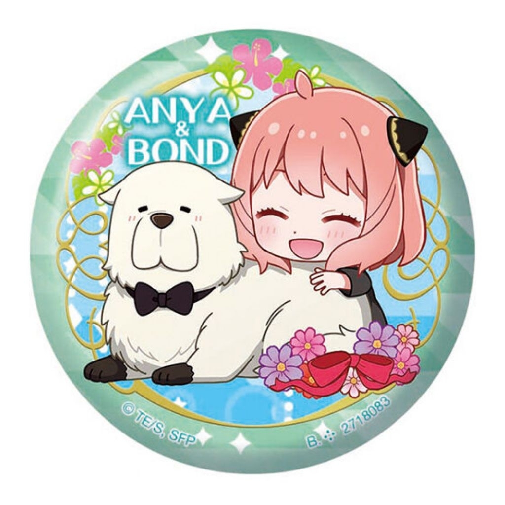 Gashapon Spy x Family Anya n Bond Can Badge