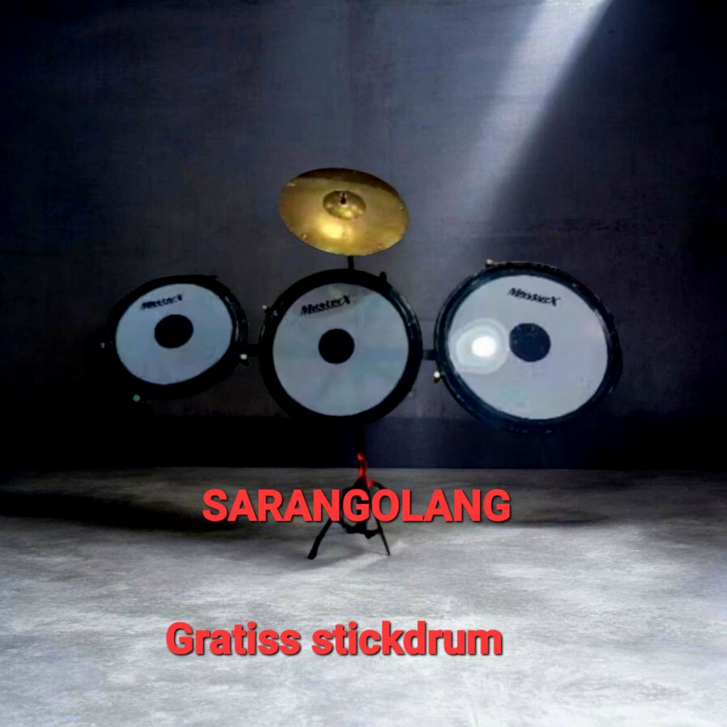 Tam Tam Drum Set Mini + Cymbal | Alat Musik Perkusi Unik & Berkualitas