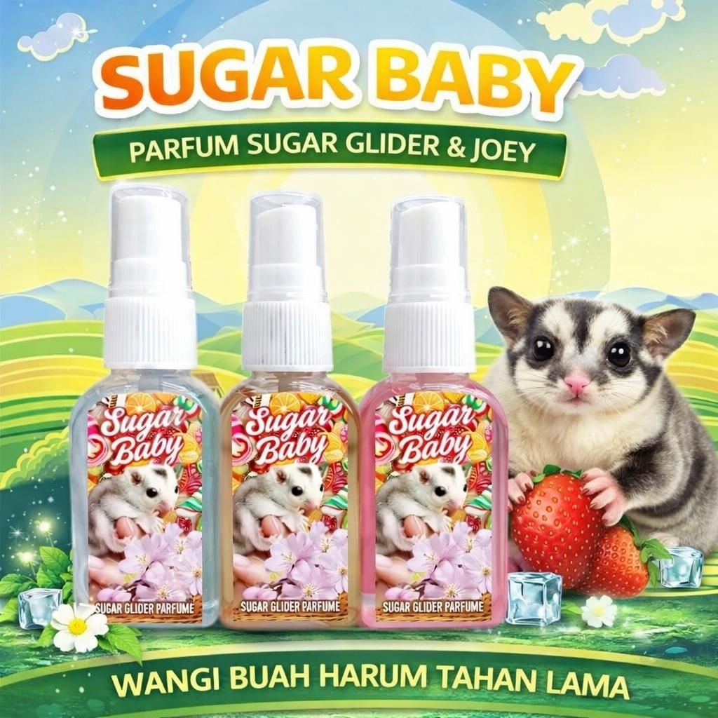SUGAR BABY - Parfum Sugar Glider Pewangi Sugar Glider Collogne Sugar Glider Melembutkan Bulu Aman Te