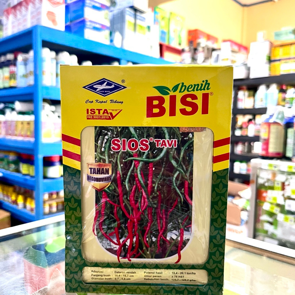 Benih Cabai Keriting Sios Tavi F1 Original 10gr ( Cap Kapal Terbang )- Bibit Cabai Keriting tahan Vi