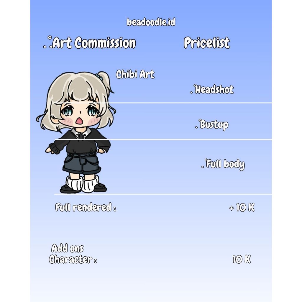 [READ DESC]ART COMMISSION CHIBI JASA ILUSTRASI CHIBI DIGITAL