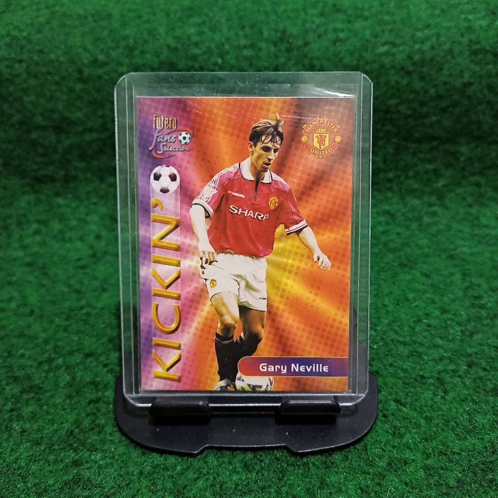 KARTU BOLA GARY NEVILLE KICKIN MANCHESTER UNITED FUTERA FANS SELECTION 2000