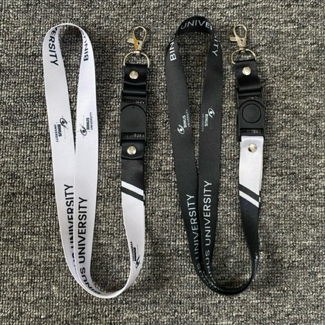 Tali Lanyard Binus University cetak 2sisi panjang2cm bahan tebal premium